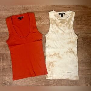 Women's Banana Republic Ribbed Knit Sleeveless Tops Size XS Lot of 2